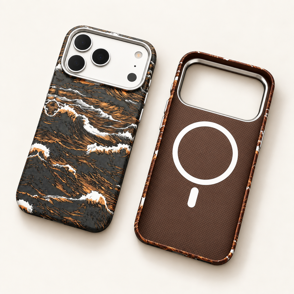 RAYFER Wave MagSafe Case — MagSafe interior — studio photograph